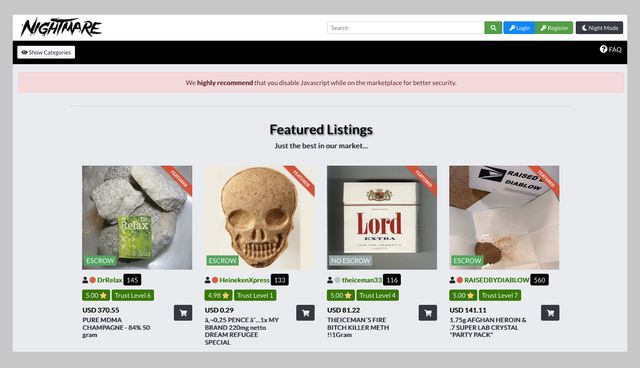 the dark web shop